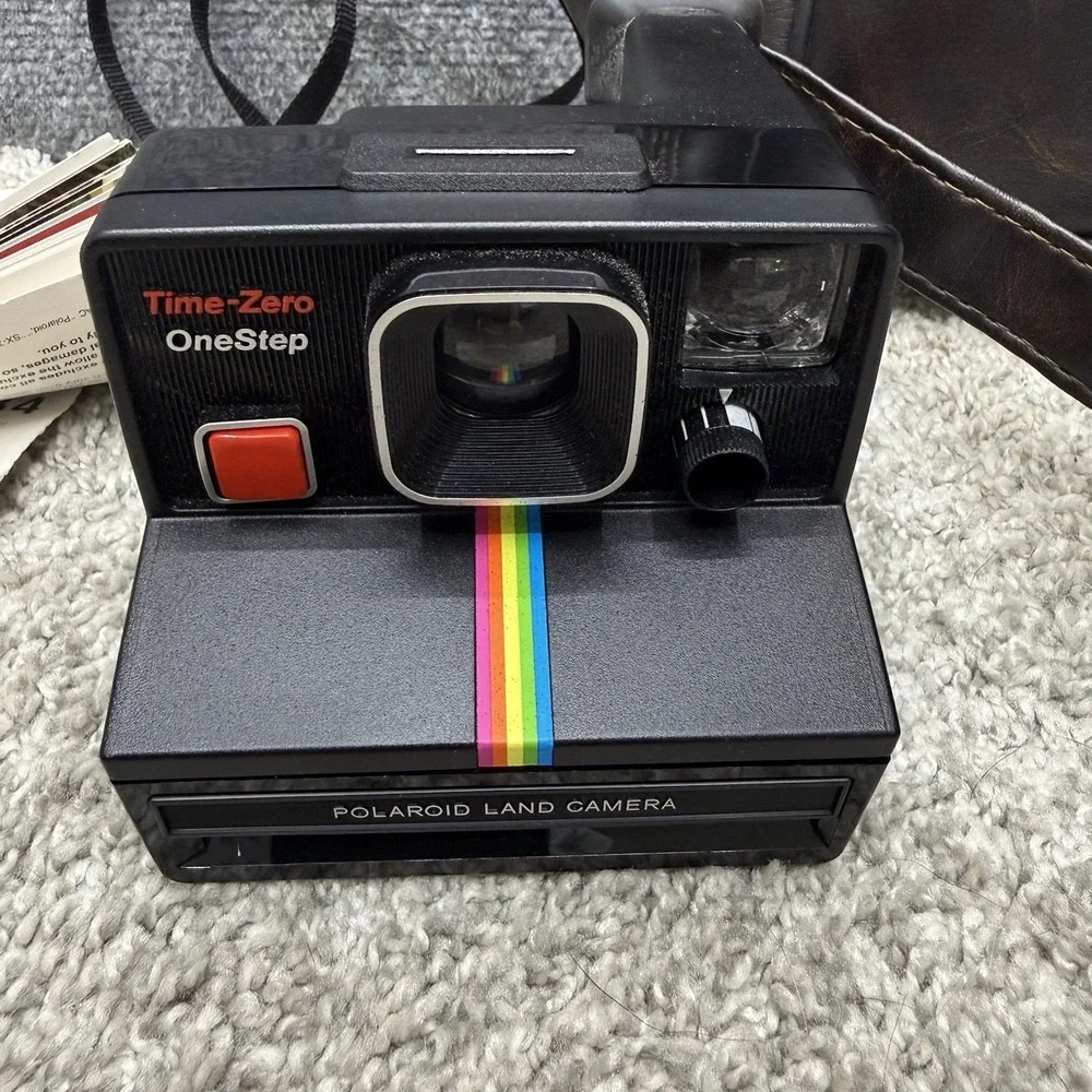 Vintage Polaroid instant land camera time zero one step AS IS untested
